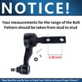 thumbnail image 3 of Detroit Axle - Front Suspension Kit Includes Lower Ball Joints, Inner and Outer Tie Rod Ends, Sway Bar Links, Pitman and Idler Arm w/2.5" Bolt Pattern, 3 of 8
