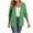 Green., variant on Agkizg Womens Fall Clothing Plus Size Womens Tops Long Sleeve Blouses Casual Fashion Loose Fitting Random Vertical Stripe 3/4 Sleeve Cardigan Tops L