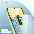 thumbnail image 3 of JETech 3 in 1 Case for Samsung Galaxy A15 5G / 4G 6.5-Inch, with 2-Pack Screen Protector, Tempered Glass Film, Shockproof Bumper Phone Protective Cover Clear Back (Lime), 3 of 6