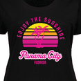 thumbnail image 4 of Inktastic Summer Enjoy the Sunshine Panama City Florida in Pink Women's Plus Size T-Shirt, 4 of 5