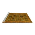 thumbnail image 2 of Ahgly Company Machine Washable Indoor Rectangle Abstract Yellow Modern Area Rugs, 8' x 10', 2 of 4
