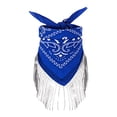 thumbnail image 2 of Biekopu Cowgirl Bandanas Rhinestone Tassel Paisley Cowboy Scarf Wedding Bride Accessories for Women and Men Disco Bachelorette Party, 2 of 6
