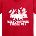thumbnail image 4 of Inktastic Yellowstone National Park with Bear Mountains and Trees Youth T-Shirt, 4 of 5
