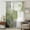 Green, variant on Blue Sheer Curtains 45 Inches Long, Retro Oil Painted Modern Abstract Art Light Filering Curtains, Breathable Simi Curtain Privacy Drapes for Kitchen Bathroom Lightweight Small Window Treatment