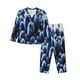 thumbnail image 1 of Balery Blueberry Conjunto de Pijama con Estampado para Mujer, Conjunto de Dos Piezas con Manga Larga, Ropa de Dormir Suave con Bolsillos, Pijamas Cómodos-Small, 1 of 7
