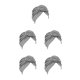 thumbnail image 1 of Sonducket 1 paquete de turbante africano preatado elegante atractivo alto elástico ajustable Headwraps Head Cover Hair Wraps para mujeres gris Type2 NO2, 1 of 6