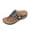 Black, variant on Tbopshirt Orthopedic Sandals for Women Dressy Wide Width Flip Flops with Arch Support Comfortable Open Toe Summer Wedge Orthopedic Thong