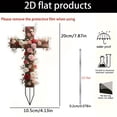 thumbnail image 3 of Acrylic Easter Cross Insert, Patio Yard Decor Stake, Outdoor Garden Ornament, Spring Decor for Lawn Patio Garden Easter Celebration, 3 of 7