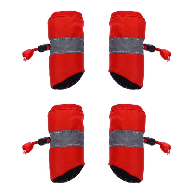 4 piezas zapatos antideslizantes para mascotas cubiertas para pies de perro de Navidad zapatos de suela suave con protector de pata