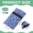 thumbnail image 2 of Wrist Pouch 6"x 4", Wrist Wallet Sports Wristband Wallet with Zipper Pocket for Running (Blue/Black/Red, 3 Pcs), 2 of 6
