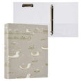 thumbnail image 3 of Duck Pond Scene 12.4x10.6in PVC Round Ring Binders, 2-Pack, D-Ring 3-Hole, Metal Clip, 3 of 10