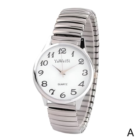 DESIGNICE Unisex Quartz Wrist Watch with Expandable Stretch Strap Lightweight Minimalist Timepiece for Casual Office Sports Travel Comfortable Daily Wear Accessory for Men and Women