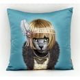 thumbnail image 1 of Empire Art Direct PRP-PR016-1818 Oreiller Pâquerette Animaux Rock Faux Soie Oreiller Décoratif, 1 of 1