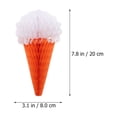 thumbnail image 2 of Raindrops 4pcs Assorted Color Paper Ice Cream Honeycomb Balls for Party Decorations and Photo Props, 2 of 8