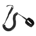 thumbnail image 2 of Surfboard Leash, High Elasticity TPU Black Adjustable Coiled Surfing Leg Rope For Paddleboards Longboards, 2 of 8