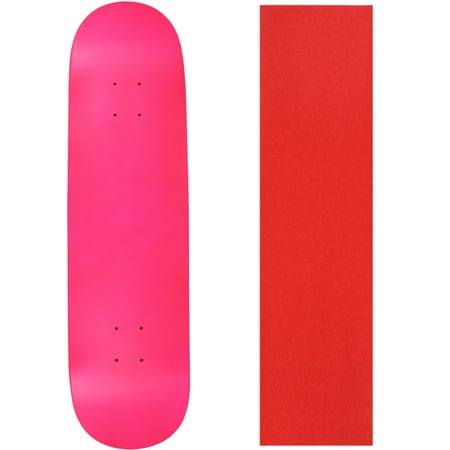 skateboard deck pro 7-ply canadian maple neon pink with griptape 7.5  - 8.5 price history on PriceWatchPro