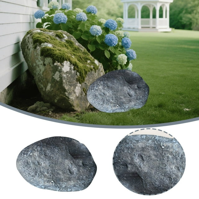 Realistic Faux Rocks for Landscaping - Lightweight Decorative Stones for Garden, Courtyard, Well Cover & Outdoor Decor - Durable & Natural Looking Artificial Rocks for Backyard, Yard & Patio Design
