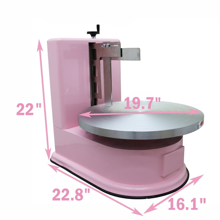 Automatische Cake Cream Spreading Machine, voor Het Maken van 4-12 Inch Cakes, Elektrische Verjaardag Cake Cream Spreading Machine, Cake Coating Smoothing Machine,White