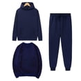 thumbnail image 2 of Timegard 3 Piece Sweatsuit Set for Women Long Sleeve Crewneck Top and Hoodies Pullover Joggers Fall Comfy Outfits, 2 of 5