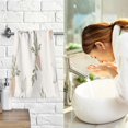 thumbnail image 7 of Yayeee 2 Pack Hand Towels for Bathroom 100% Cotton 16" x 28" Soft Absorbent Kitchen Towel, Beige Rabbits and Carrots, 7 of 7