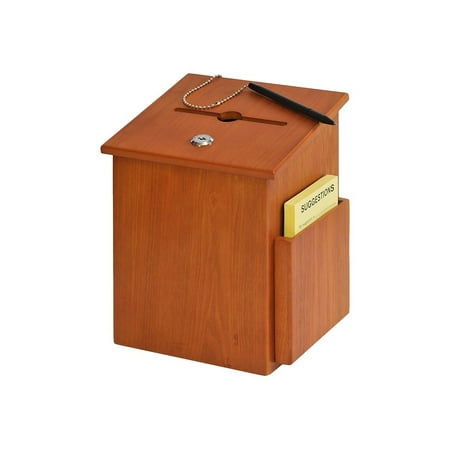 UPC 025719562267 product image for Buddy Products Suggestion Box, Wood Medium Oak  Wood 5622-11 | upcitemdb.com