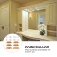thumbnail image 4 of Mobutofu 10 Pcs Attrapes d'Armoire Cuivre Doré pour Portes Internes, 4 of 5
