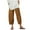 Brown#womens linen capris for summer clearance, variant on lcziwo 2024 Cotton Linen Casual Summer Capri Pants Solid Color Cropped Comfy Baggy Trousers with Pockets Drawstring Palazzo Lounge Pants,Brown,XL