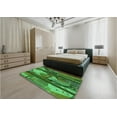 thumbnail image 4 of Ahgly Company Indoor Round Patterned Deep Emerald Green Area Rugs, 3' Round, 4 of 6