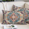thumbnail image 2 of Boho Colorful Pillow Covers 12"x20", Ethnic Modern Geometric Abstract Art Soft Brushed Microfiber Breathable Throw Pillow Covers, Decorative Pillowcase with Zipper for Couch Sofa Bedroom Living Room, 2 of 9
