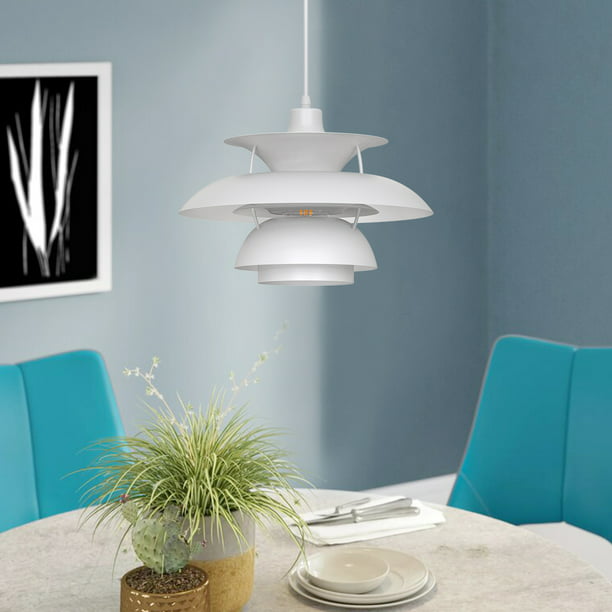 19.68 in. 1-Light Nordic Style Chandelier, PH5 White Pendant Light, for Bedroom, Living Room, Bar, Study - Walmart.com