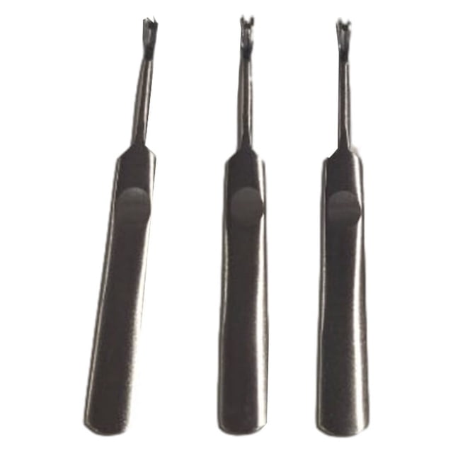 Injueey 3 Pieces/Set Leather Edge Beveler Groovers Handicraft Grooving Shape Tools Tool U Accessories V DIY Leathers Handtool Crafting Type3 NO3