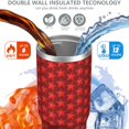 thumbnail image 3 of Christmas 30oz Handheld Travel Tumbler with Handle – Double Wall Stainless Steel Insulated Cup, Flip Straw Lid, Leak-Proof & BPA-Free for Hot and Cold Drinks – Durable Coffee & Juice Mug Black, 3 of 7