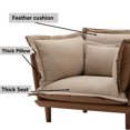 thumbnail image 6 of MDQMD Modern Dual-Sided Chenille Oversized Accent Chair - Reversible All-Season Lounge Chair with Hooked Edge Yarn Fabric, 15" High Legs & Adjustable Pads for Living Room, Bedroom -Coffee, 6 of 7
