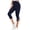 Navy, variant on SEMPAI Capris for Women Side Split Cropped Workout Capri Leggings High Waisted Buttery Booty Scrunch Yoga Cycling Pants