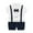 01-Navy, variant on Atogsazn Newborn Baby Boys Gentleman Romper One Piece Short Sleeve Bowtie Outfit Formal Wear Tuxedo Suit 04-Navy 12-18 Months