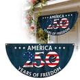 thumbnail image 2 of YaoZQ 250th Anniversary Patriotic Bunting Flag, 1776-2026 Years of Freedom Fan Banner, 3x1.5 ft Polyester Semi-Circle Pleated Flag for July 4th Memorial Day Outdoor Decor, 2 of 9