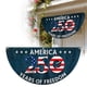 thumbnail image 1 of Bandera en forma de abanico del 250.º aniversario, de poliéster, con un diseño elegante para celebraciones y decoración de interiores y exteriores, 1 of 8