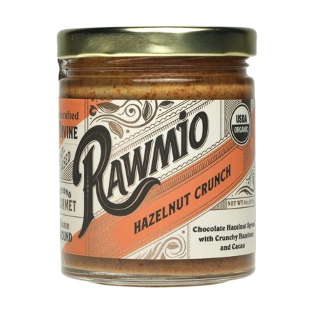 Rawmio Organic Spread with Crunchy Hazelnuts and Cacao Chocolate Hazelnut - 6 oz Pack of 3