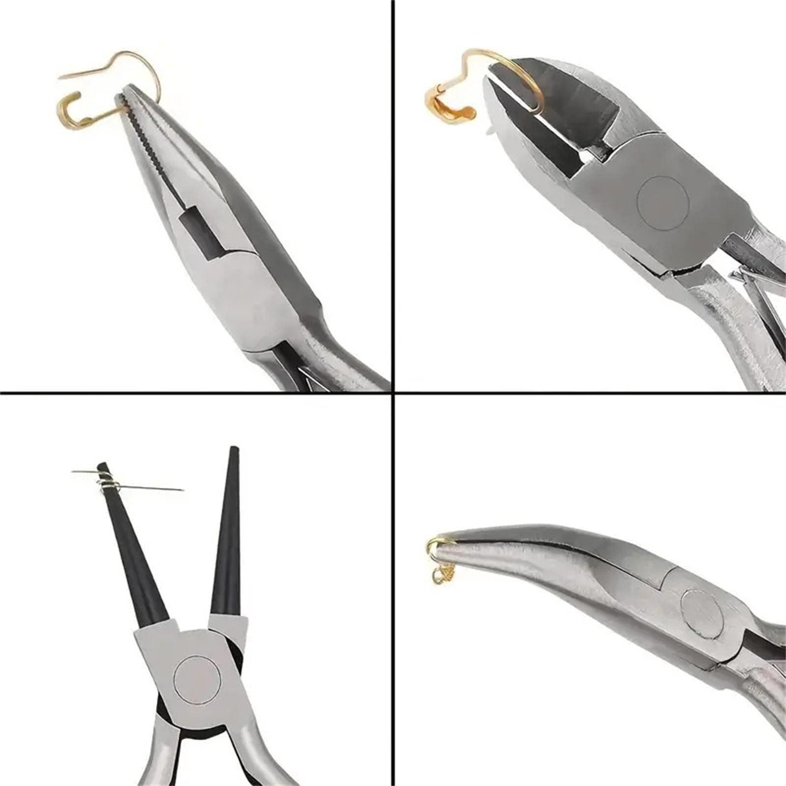 BELOWSYALER Practical Jewelry Plier Set Essential Craft Supplies Tools for Jewelry Designs Beading and Repair Fashion Accessory