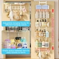 thumbnail image 6 of Superior Hub Adjustable Over The Door Organizer, Metal Hanging Door Organizer with 5 Wire Basket 7 Hooks, Wall Mounted Shelf for Pantry Closet Organization and Storage, White, 6 of 16