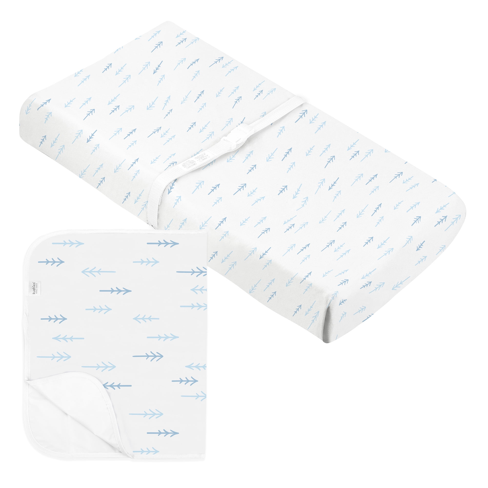 Kushies Boys Change Pad Cover and Portable Changing Pad Organic Cotton