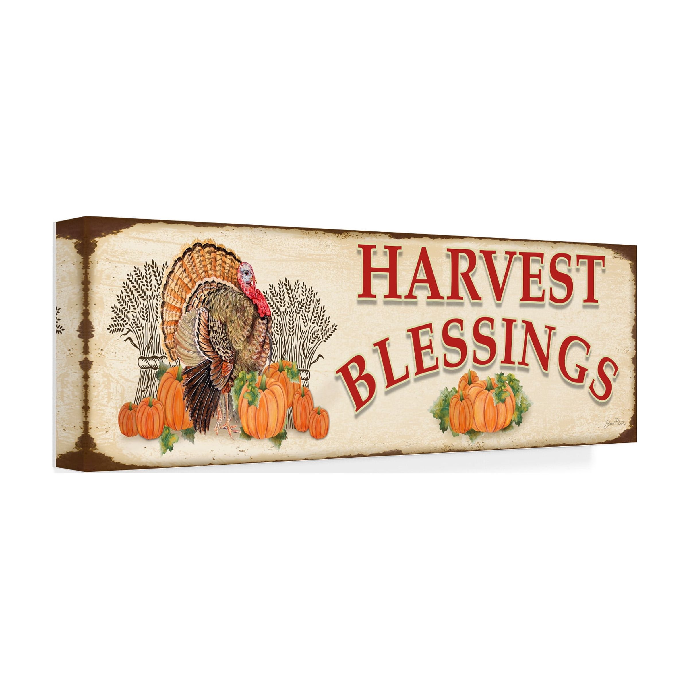 Trademark Fine Art 'Thanksgiving 3' Canvas Art by Jean Plout