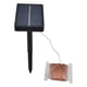 thumbnail image 2 of Cadena De Luz Solar De Alambre De Cobre Con 8 Patrones, Luz Cálida De 20 M, Luz Colorida De 10 M, 200 LED, 100 LED, 8 Modos Para Jardín, Terraza, Navidad, 2 of 7