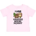 thumbnail image 3 of Inktastic I Love Hanging out with My Mommy with Sloth Boys or Girls Baby T-Shirt, 3 of 5