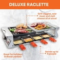 thumbnail image 2 of Parrilla de mesa Raclette MasterChef Dual para 8 personas con piedra y plato, 2 of 9
