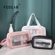 thumbnail image 2 of FUDEAM-Bolsa de almacenamiento de viaje para mujer, neceser de PVC impermeable, transparente, portátil, para maquillaje Fivean unisex, 2 of 2