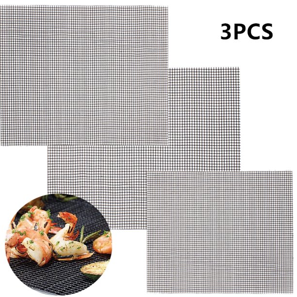 Happon Mat Reinforced NonStick Jerky Smoker Grill Mesh Mat Set of