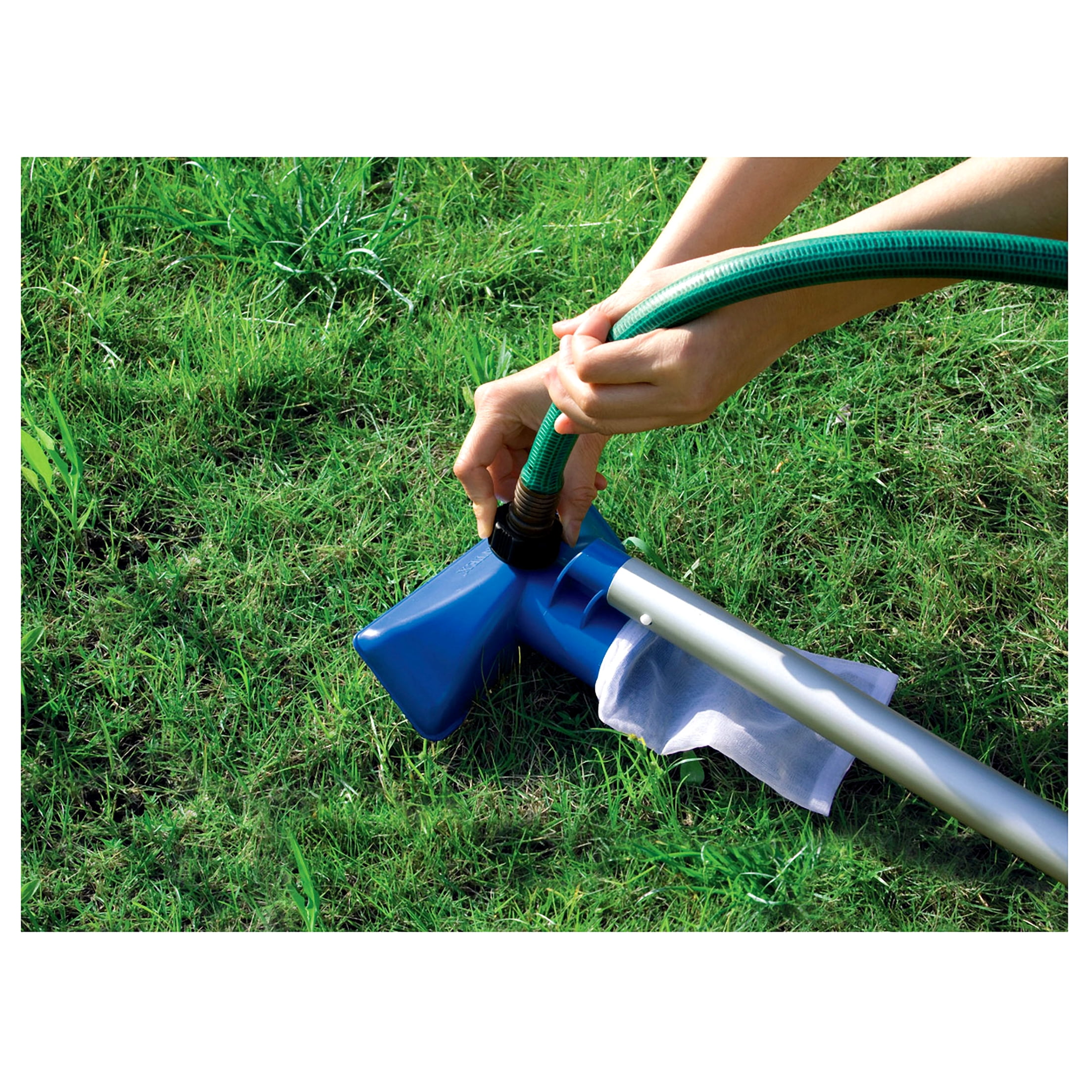 Intex Swimming Pool Maintenance Kit with Vacuum and Pole & 10’ Round Pool Cover
