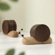 thumbnail image 5 of Wooden Coaster Table Mat Snail Shaped Insulation Mat, 5 of 5