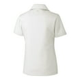 thumbnail image 3 of Women's Cutter & Buck White ECU Pirates CB DryTec Genre Textured Solid Polo, 3 of 3